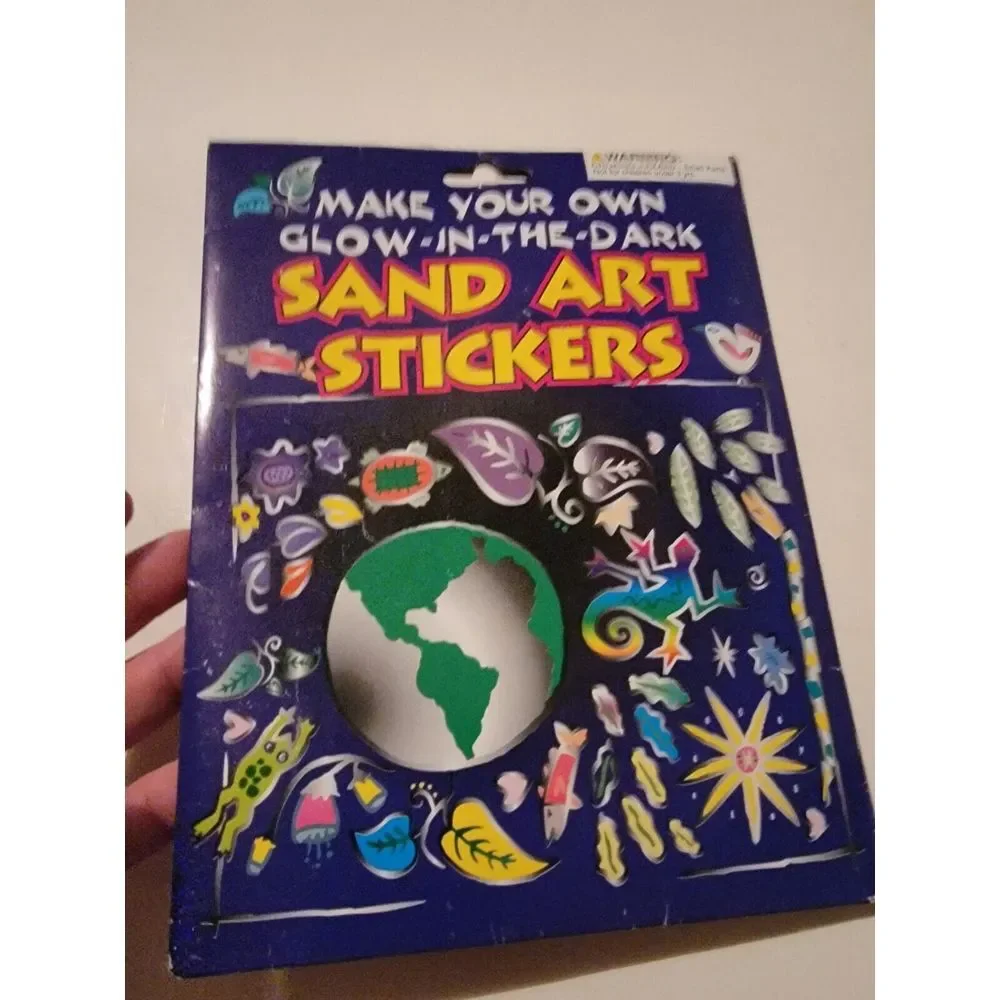 Make Your Own Glow In The Dark Sand Art Stickers Deadstock Vintage
